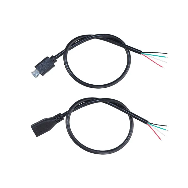 Кабель питания 22AWG MicroMini USB (штекергнездо) с разъемом Mini-B на 4-контактный (2-контактный) разъем с открытым концом для зарядки. (art.: 3920dbded7a49) - 3920dbded7a49