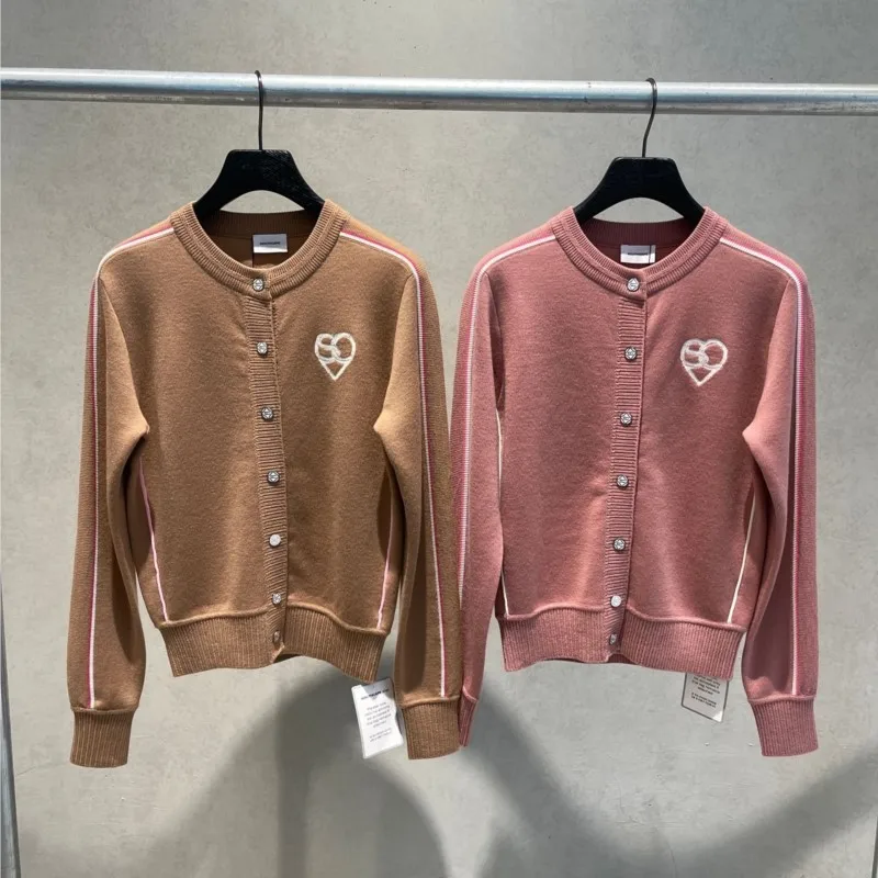 【Presale 】Women's Thick Crew Neck Button Down Long Sleeve Cardigan Sweater