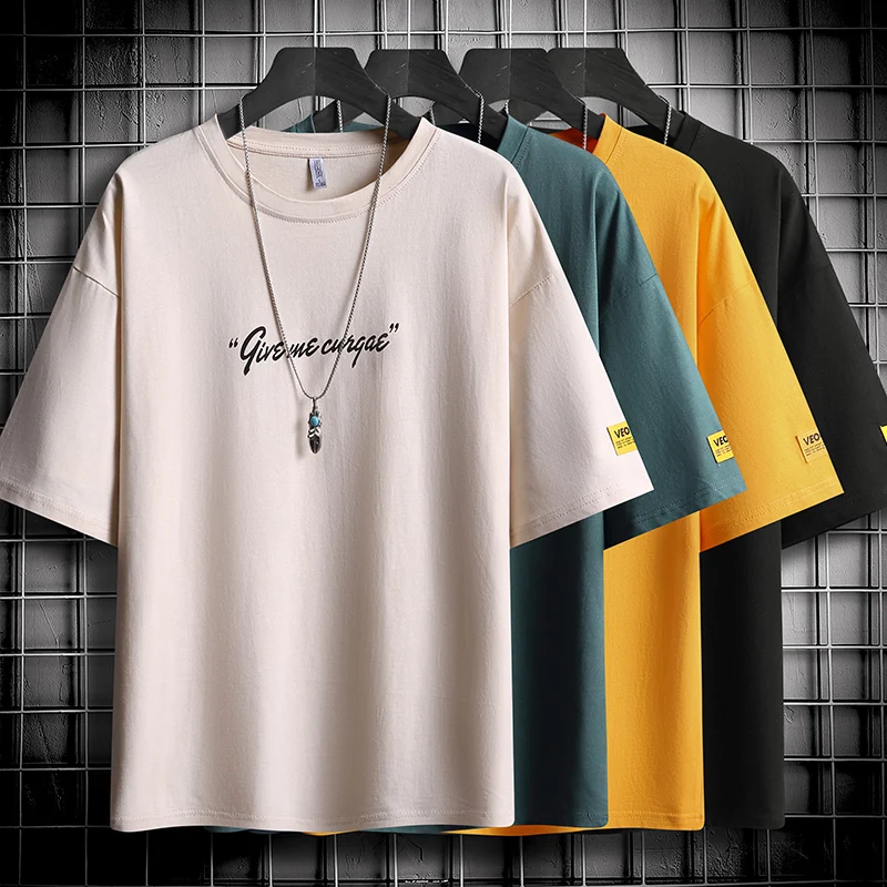 

Футболка мужская с принтом, повседневная, с коротким рукавом, в стиле Харадзюку, лето 2022