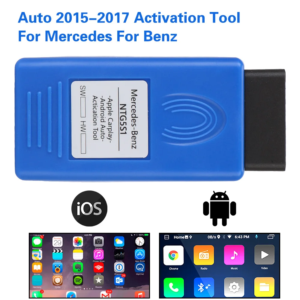 

Автомобильный инструмент активации OBD carplay автомобильный инструмент активации NTG5 S1 для IOS/Android автомобильный диагностический инструмент для Mercedes для Benz