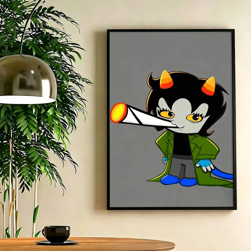 Фото Забавный игровой постер MSPA Nepeta Leijon, HD качество, настенный декор, ретро-постеры для дома, декор стен комнаты, самоклеящиеся №3