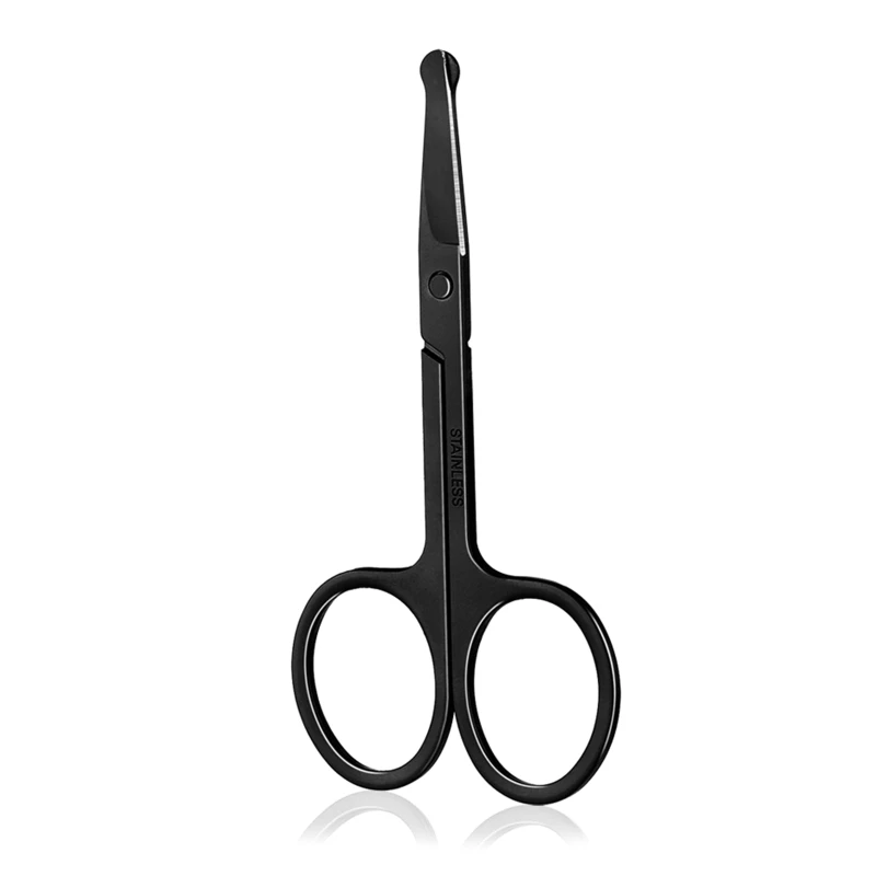 

Ножницы для макияжа из нержавеющей стали, портативный триммер для носа, волос, бровей, ресниц, пинцет для обрезки лица, Прямая поставка