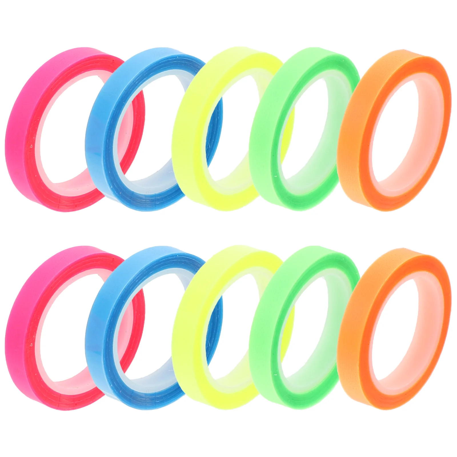 

10 Rolls Waterproof Index Sticker Notebook Tabs Long Highlighter Tapes Transparent Reading The Sign Color Pet Paper