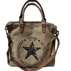 Новые женские холщовые сумки через плечо, сумки через плечо с принтом звезд, многофункциональные женские сумки, быстрая доставка