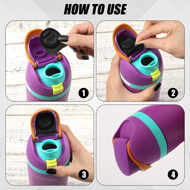 2Pc Stopper Replacement Button For Owala Freesip 19/24/32/40Oz Silicone Plug Gasket Top Lid Bottle Mouth Push Switch