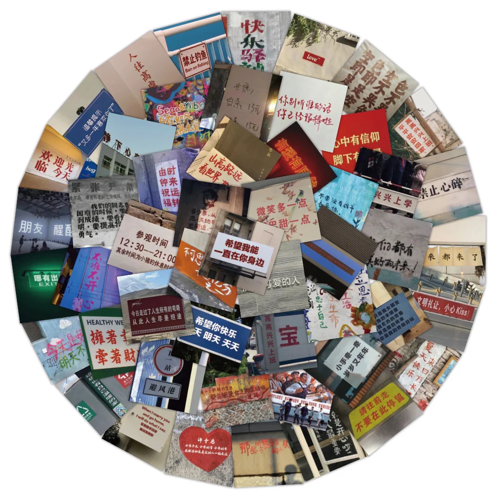

10/30/50PCS City Personalized Slogan Text Graffiti Waterproof Sticker DIY Creative Decoration Skateboard Helmet Guitar Wholesale