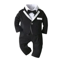 baby boys gentleman outfits suits clothing spring and autumn children one piece rompers coat suit baby boy clothes