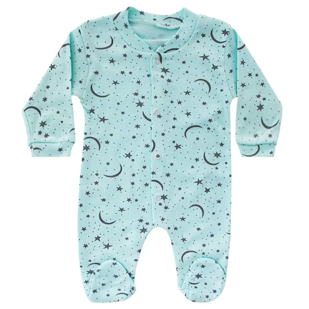 

Star Print Water Green Jumpsuit