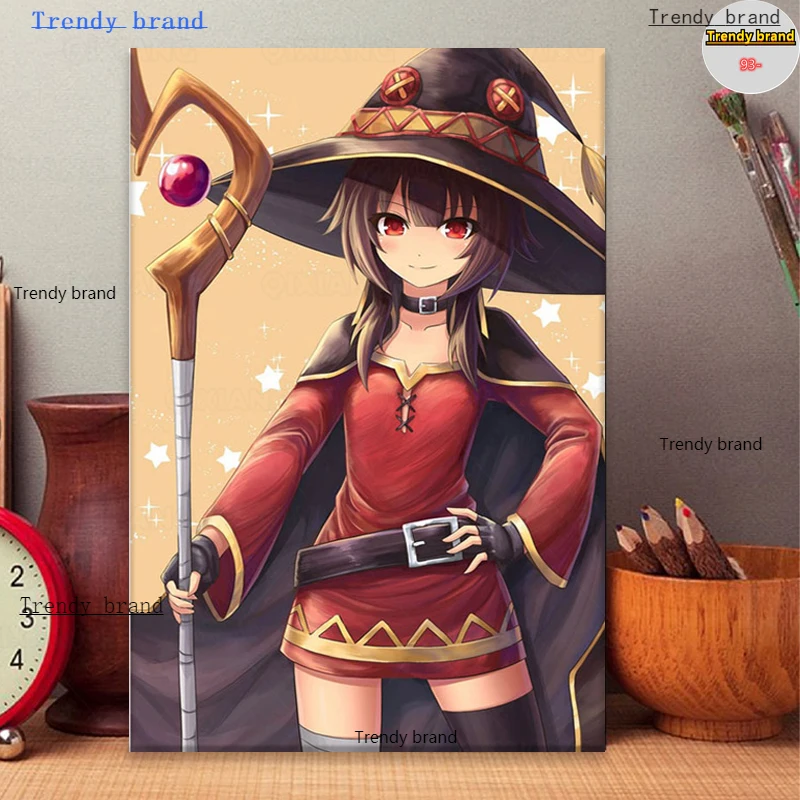 KonoSuba MEGUMIN девушки японское аниме Картина на холсте искусство скандинавские