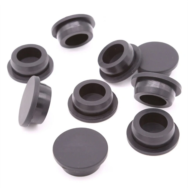 Черные/белые круглые силиконовые резиновые заглушки для отверстий, отверстие 6,8 мм-161,5 мм, Т-образные заглушки, уплотнение