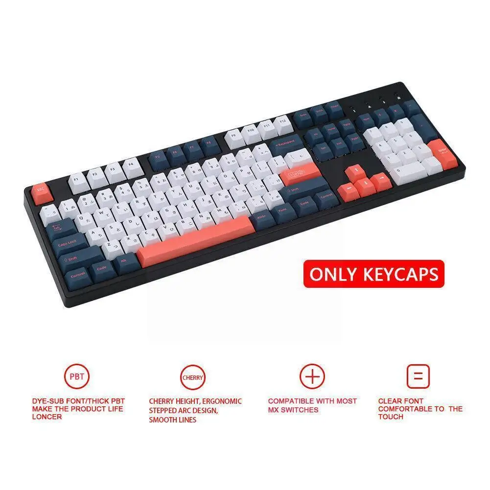 

Для механической доски Gh60 Xd64 Gk64 Tada68 покер 60 129 японский профиль Pbt Bento краска Sub Caps S7g1