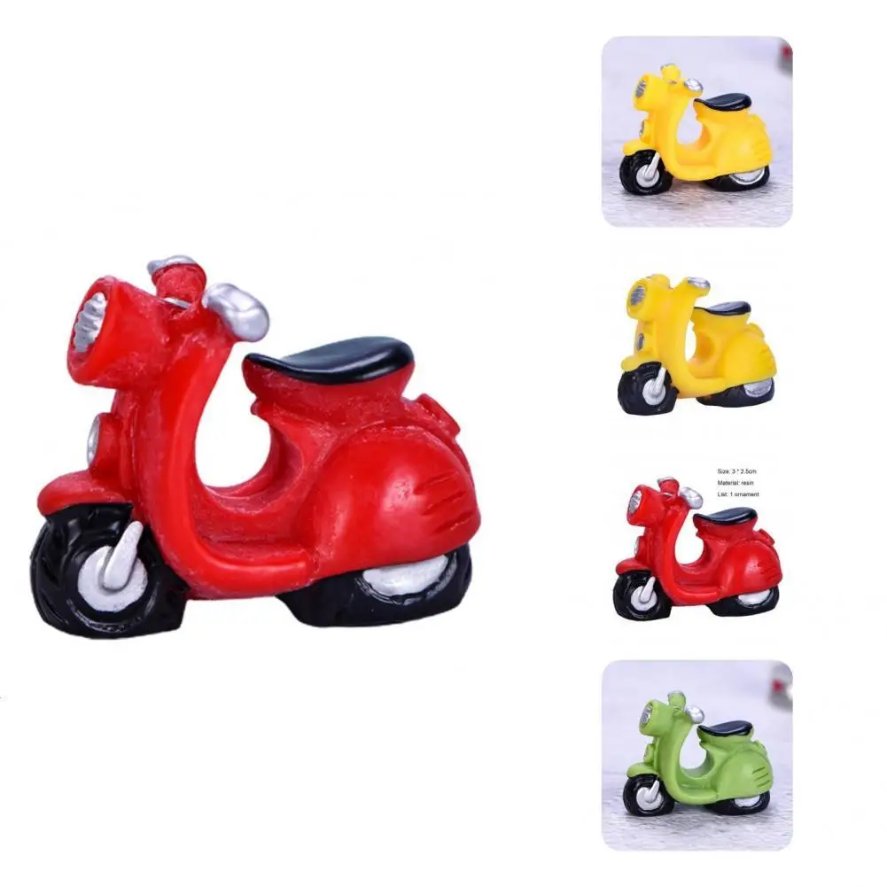 

Chic Corrosion-resistant Colorfast Micro Landscape Motorcycle Figurine for Gifts Motorcycle Figurine Motorcycle Ornament