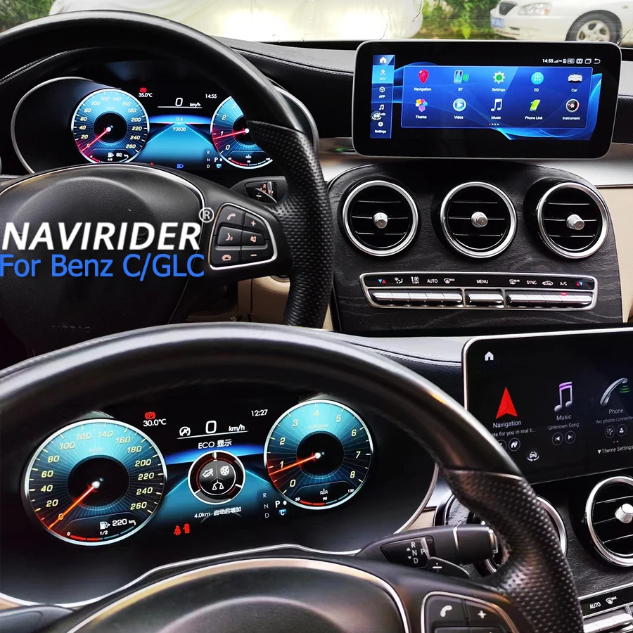 Автомобильный цифровой кластер для Benz A/CLA/C/E Class W205 GLC X205 W204 W212 W176 2011-2018