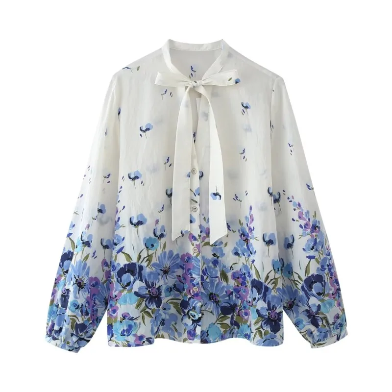 Женская рубашка TRAF из полиэстера