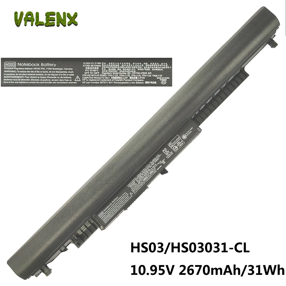 

10,95 V 31Wh HS03 HS04 HSTNN-LB6U 250 240 G4 Аккумулятор для ноутбука HP 245 255 для HP Pavilion 14-ac0XX 15-ac0XX Тетрадь ПК HSTNN-LB6V