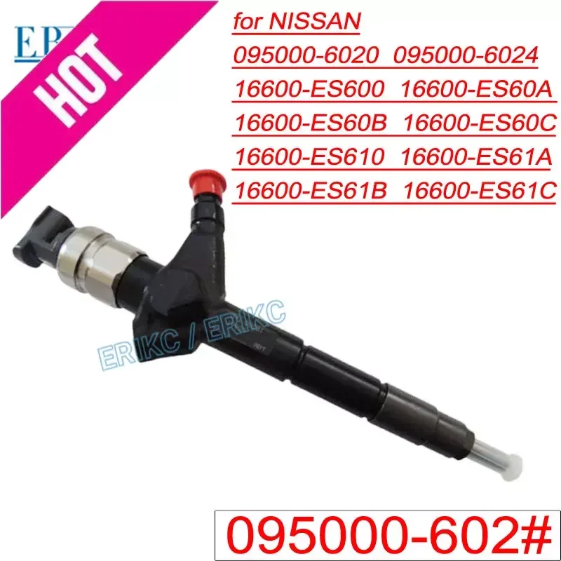 095000 -6024 16600-ES600 Инъекция Common Rail -6020 Форсунка дизельного топлива в сборе для DENSO NISSAN