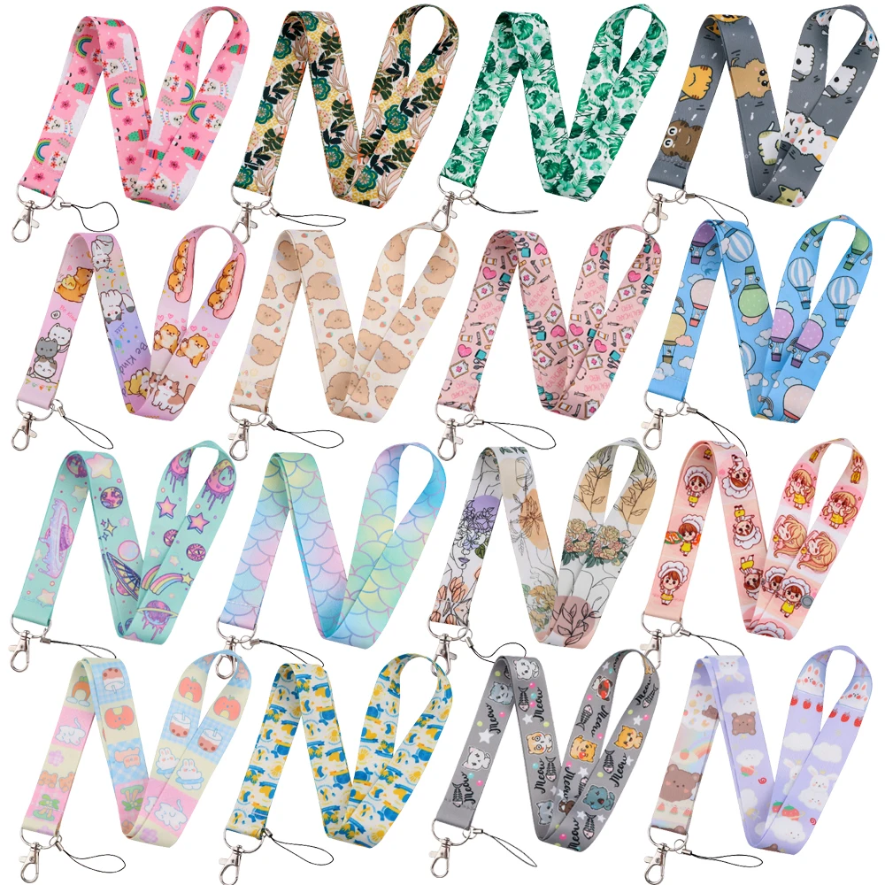 

Cartoon New Cute Lanyard Credit Card ID Holder Bag Student Woman Travel Bank Bus Business Card Cover Badge Gifts Accessories