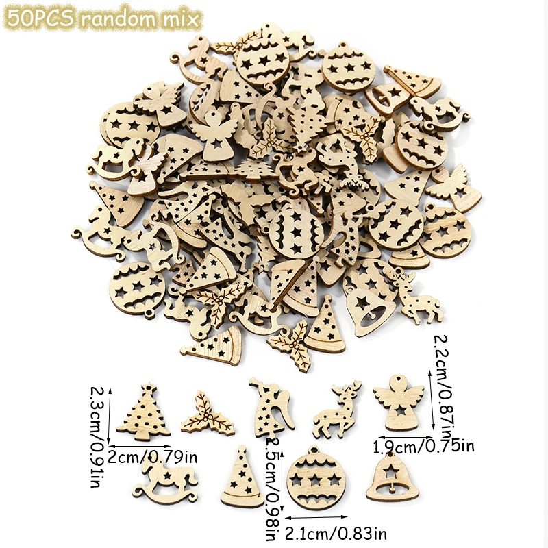 

Деревянные новогодние подвески ЗQNYCY