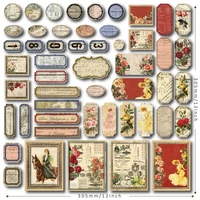 flower postage vintage cardstock die cuts collection kit scrapbooking planner craft card making journaling project new 2022