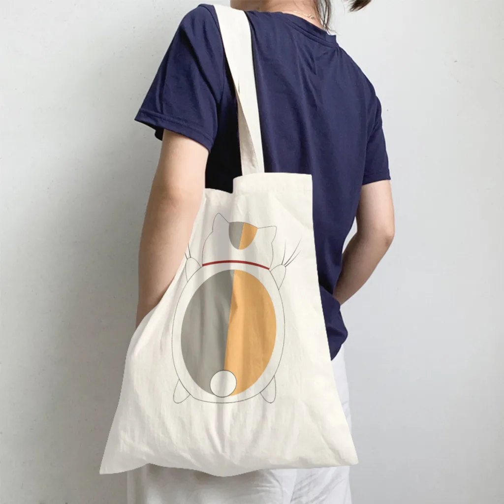 

Nyanko SenseiHandbag Natsume Yuujinchou Takashi Natsume Anime Shoulder Canvas Bag Unisex Pocket Fitness Shopper HandBag Tote Bag
