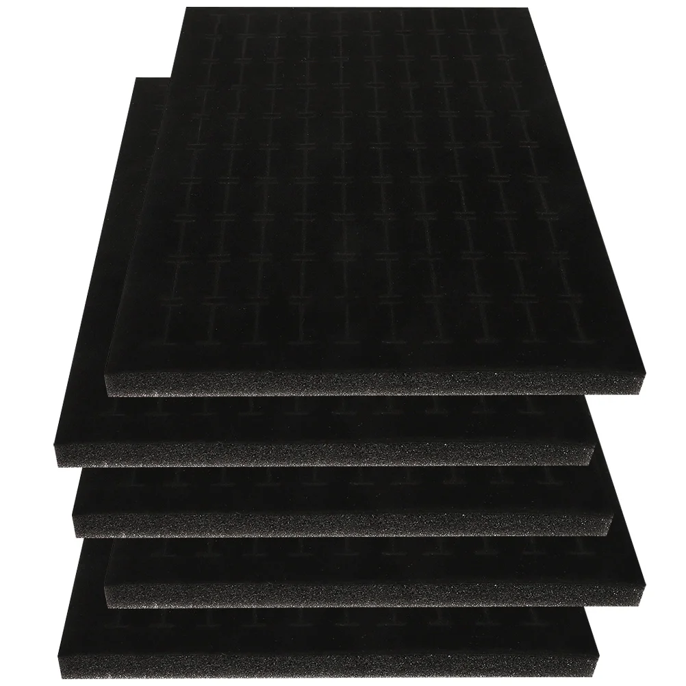 

3 Pcs Velvet Choker Jewelry Box Sponge Insert Holder Earstud Foam Pad Earring Display Tray Travel