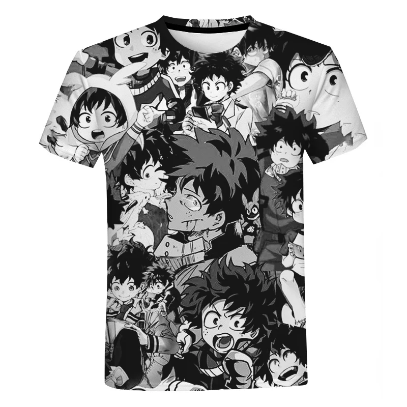 

Anime T-shirt My Hero Academia New Style Boyfriend Gift All-Match Unisex Summer Fashion Punk Rock Comfortable Fitted Hot Sale