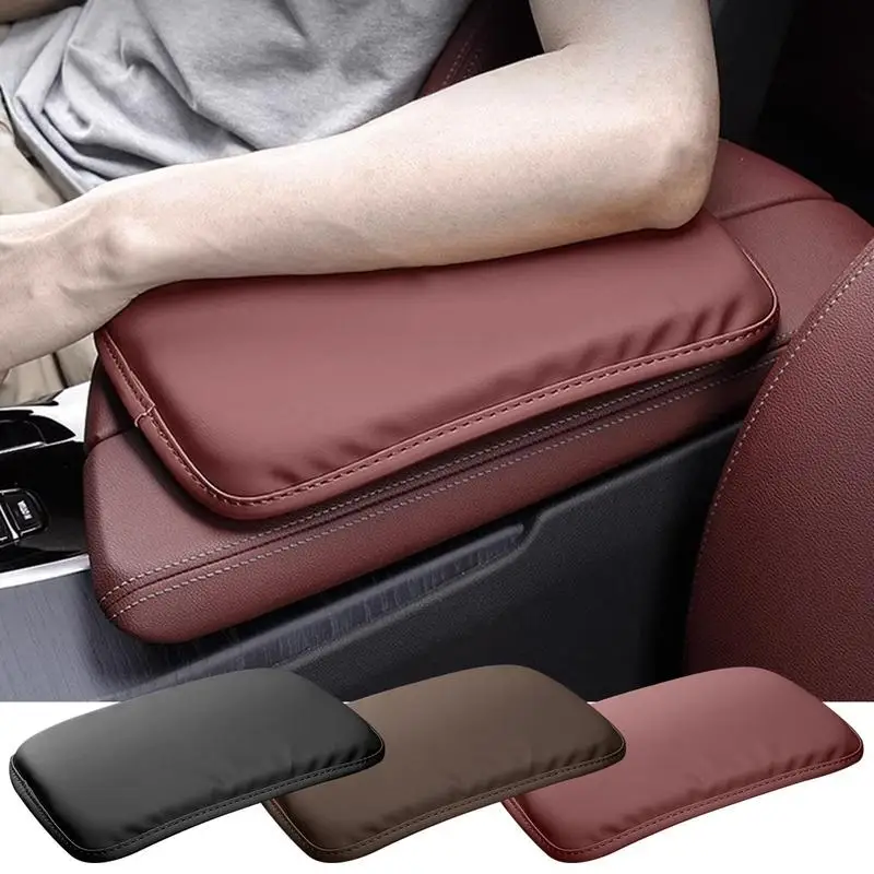 

Leather Car Armrest Box Cushion Auto Center Console Armrest Protector Multicolor Arm Rest Pads For All Automobile Models