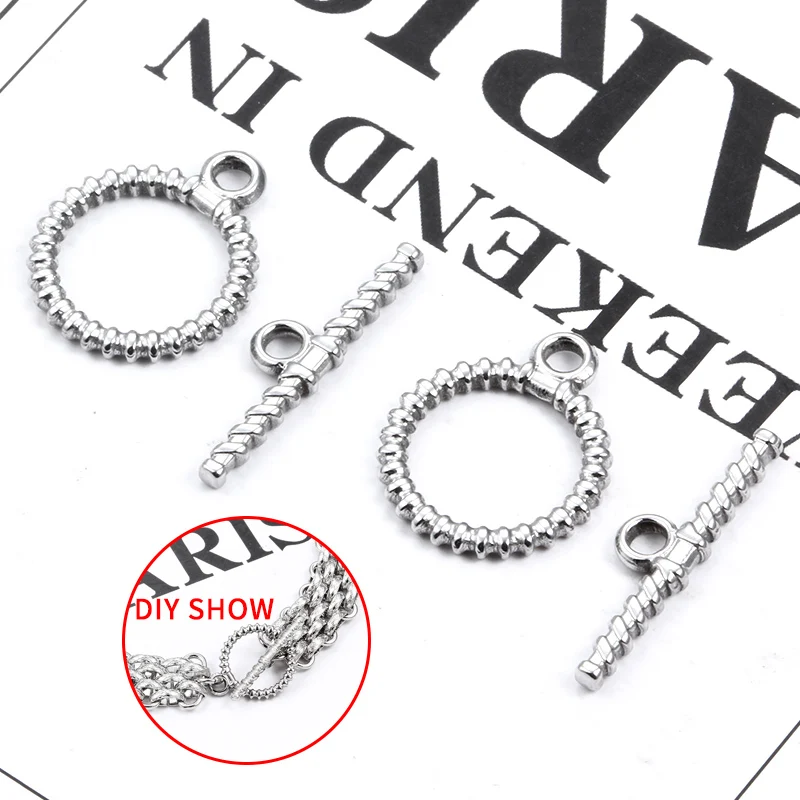 

New OT Set Clasps Connetors StainlessSteel Jewerly Accessorie DIY Fashion Necklace Bracelet Buckle Making PopularStyle Wholesale