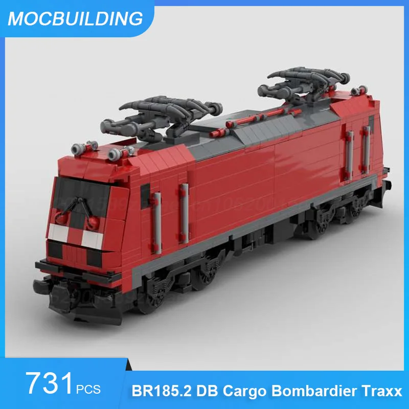

MOC Building Blocks BR185.2 DB Cargo Bombardier Traxx Train Model DIY Assemble Bricks Educational Creative Toys Gifts 731PCS