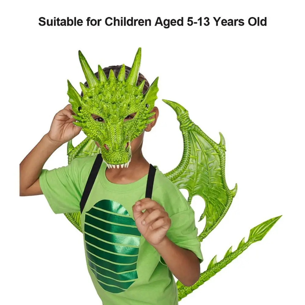 

Страшная свадьба Вечеринка ролевые игры дети косплей дети костюм маска дракона крыло Декор крыло и хвост