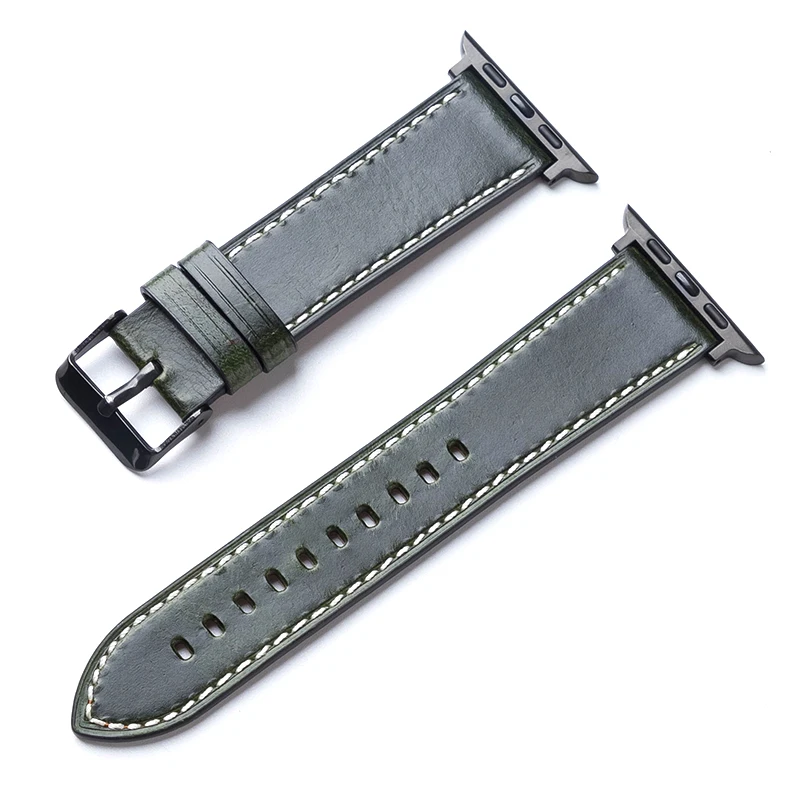 

Modern buckle strap For Apple Watch band 45mm 41mmm 44mm/40m 42mm/38mm correa Leather bracelet iwatch series 5 4 3 6 SE 7 strap