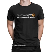 men womens t shirts the evolution of money bitcoin btc crypto cryptocurrency tees blockchain tshirt round neck clothes