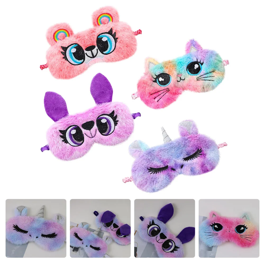

4Pcs For Kids Cover With Adjustable Kids Sleeping Mask Eye Mask For Sleeping Kid Sleeping Eye Mask Sleeping Mask for Kid