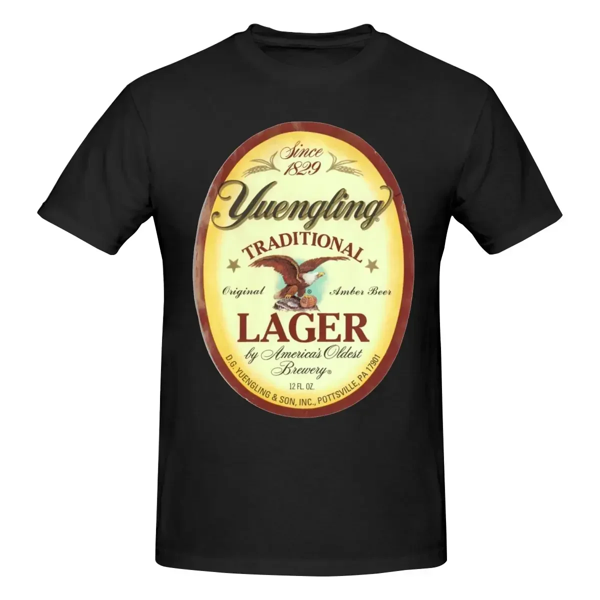 Мужская классическая хлопковая футболка унисекс Yuengling для мужчин и женщин