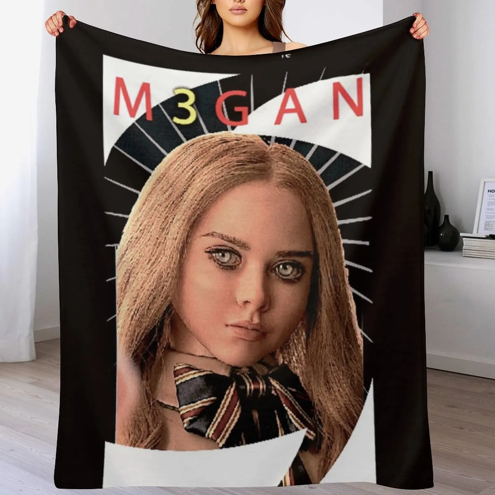 M3GAN MEGAN MOVIE DOLL пледы диванное одеяло дорожные одеяла