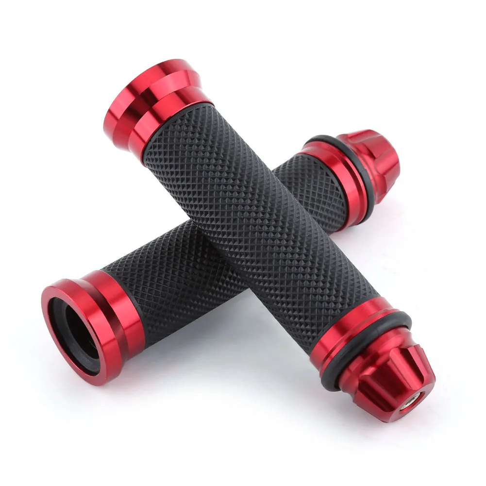 

Motorcycle CNC Aluminum Rubber Handlebar Hand Grips for 7/8" Handle Bar Bike Bicycle Handlebar Handlebar