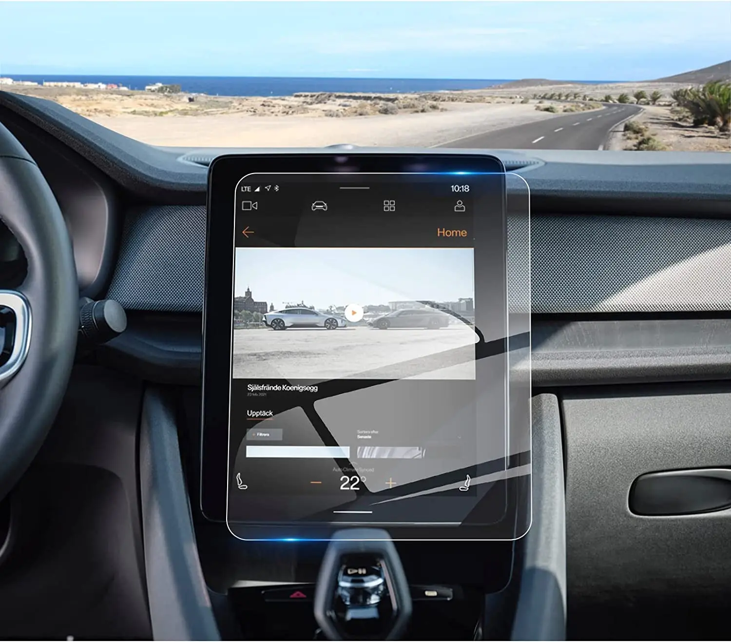 

2021 2022 2023 Polestar 2 Защита экрана для Polestar GPS навигации дисплей сенсорный экран 11,2 дюйма закаленное стекло Защита