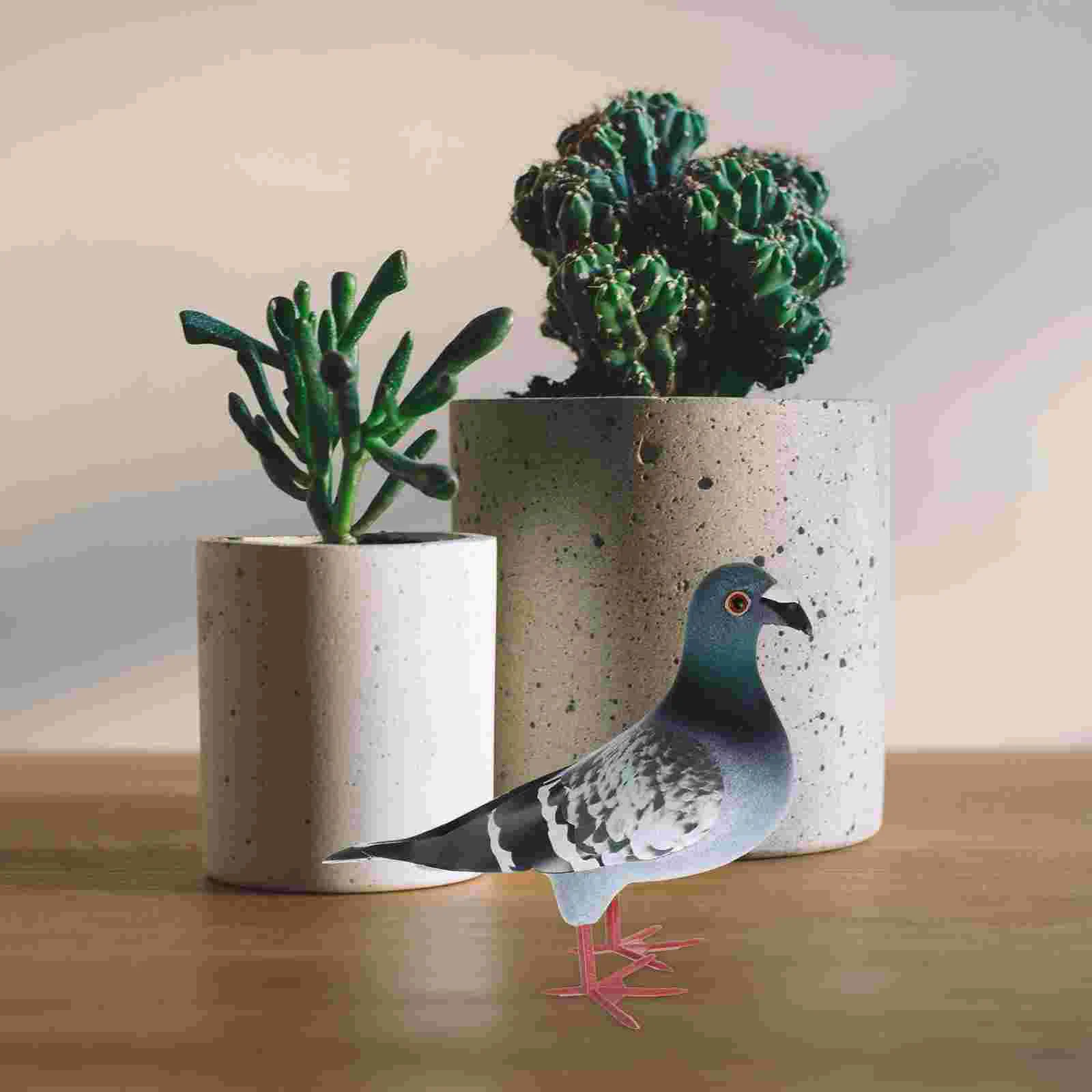 Голубей миниатюрные игрушки искусственная птица