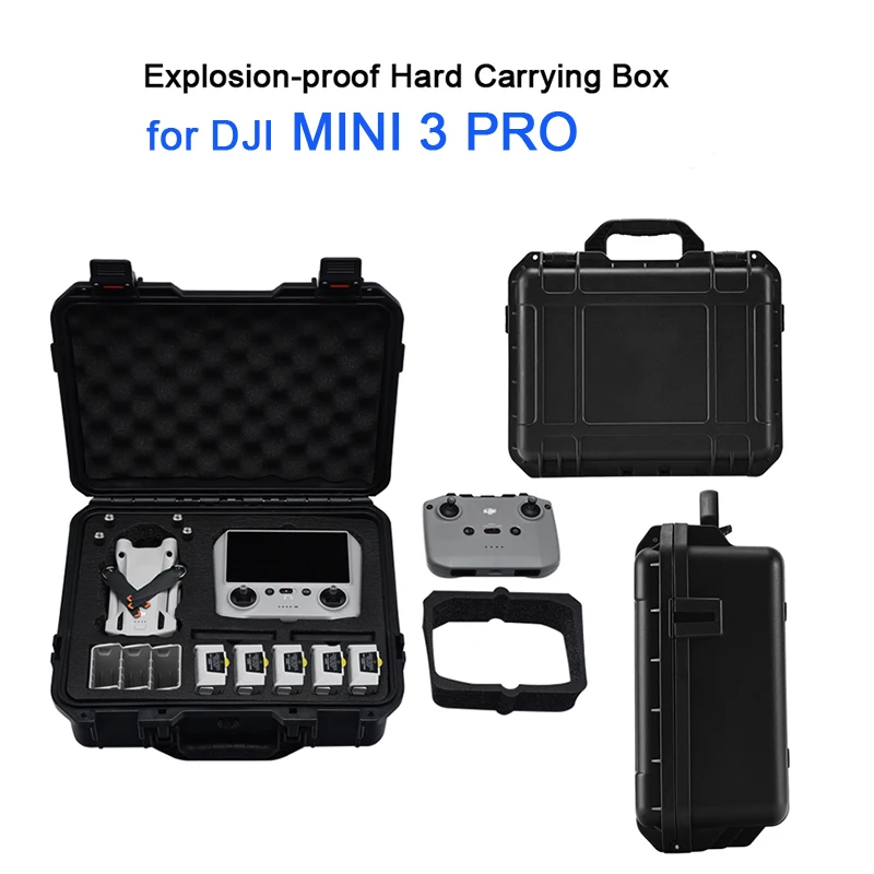 

Explosion-proof Box Suitcase for DJI Mini 3 PRO Hardshell Waterproof Handbag Carrying Case Storage Bag Drone Accessories