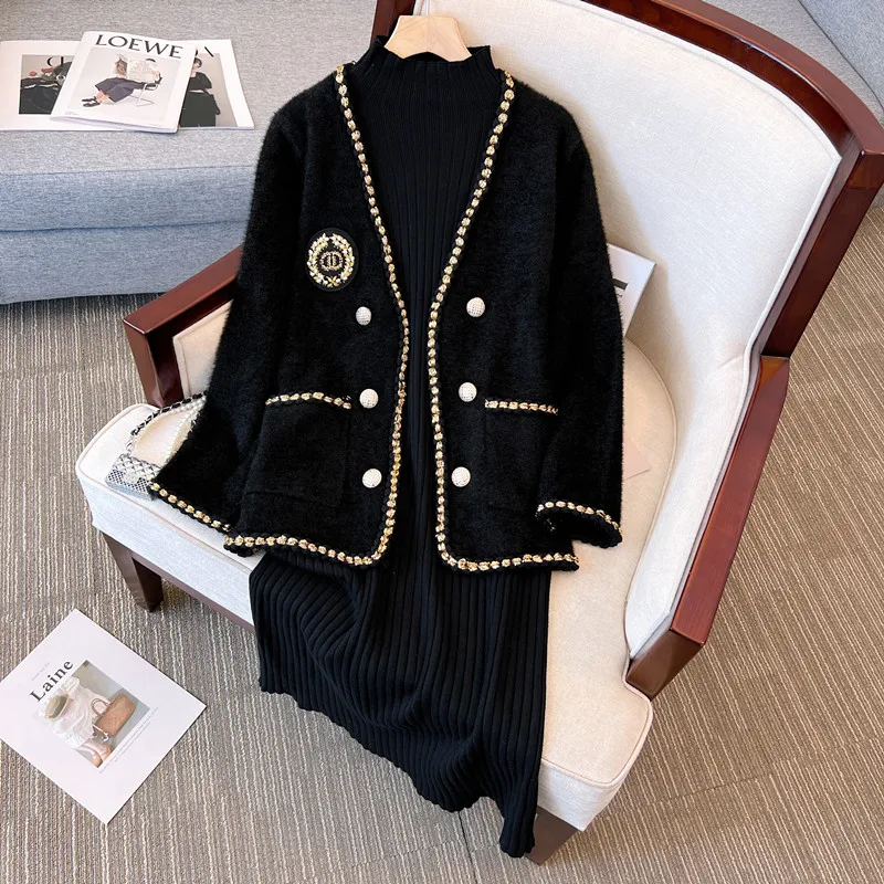 Новинка Осень-Зима в режиме реального времени большой женский комплект с