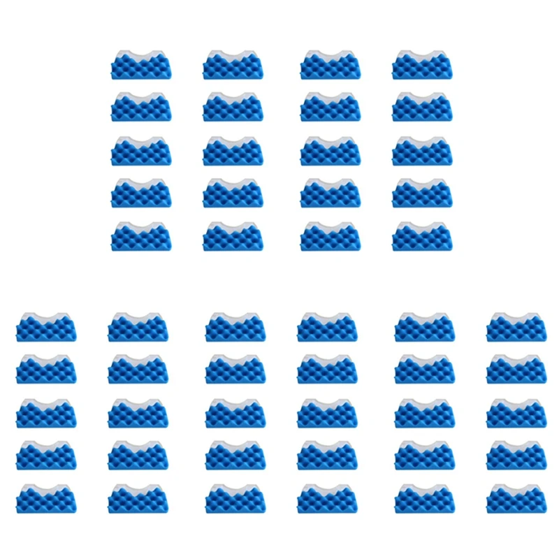 

50 комплектов, голубой Губчатый Фильтр, белый Хлопковый фильтр для печени, детали для пылесоса Samsung серии DJ97-01040C