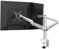 new monitor laptop holder stand computer desktop mount desk 25inch lcd dual arms