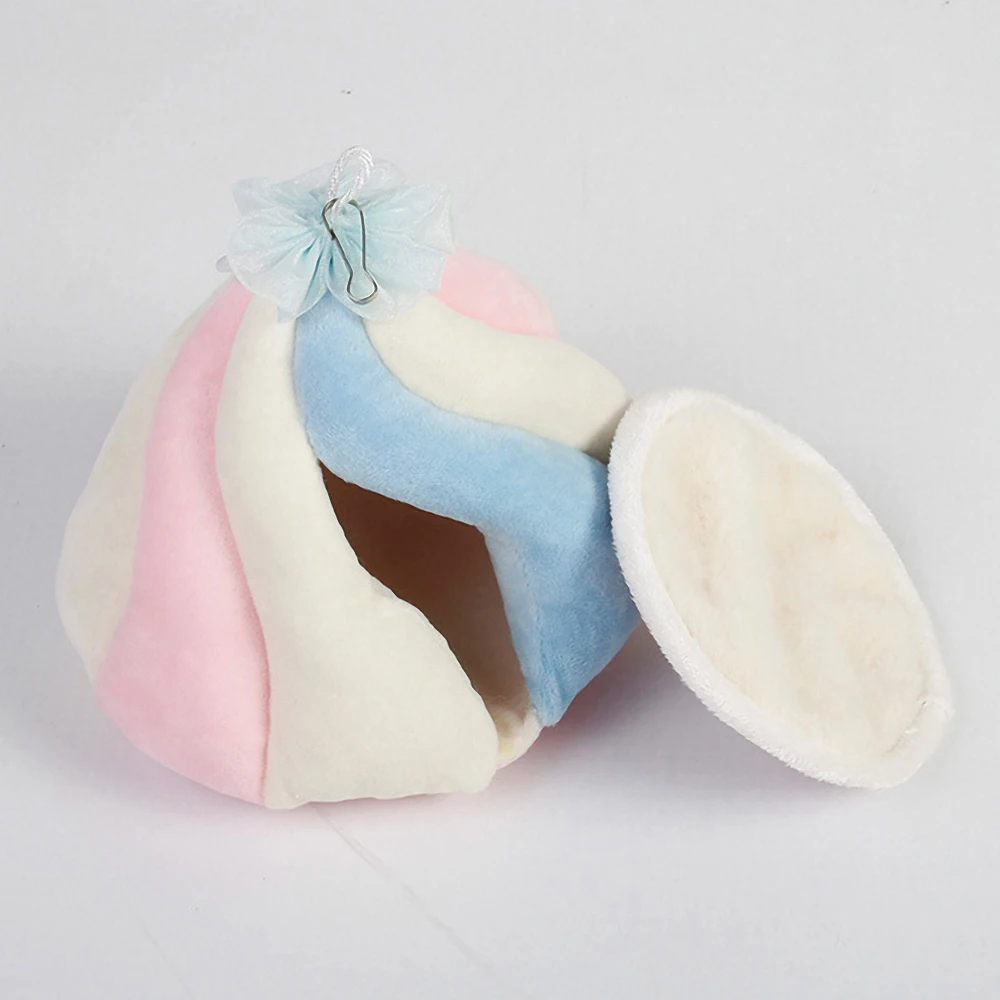 

Small Pet Hanging House Lovely Colorful Cotton Nest Bed Guinea Pig Squirrel Hamster Hammock Small Animals Cage Accessories