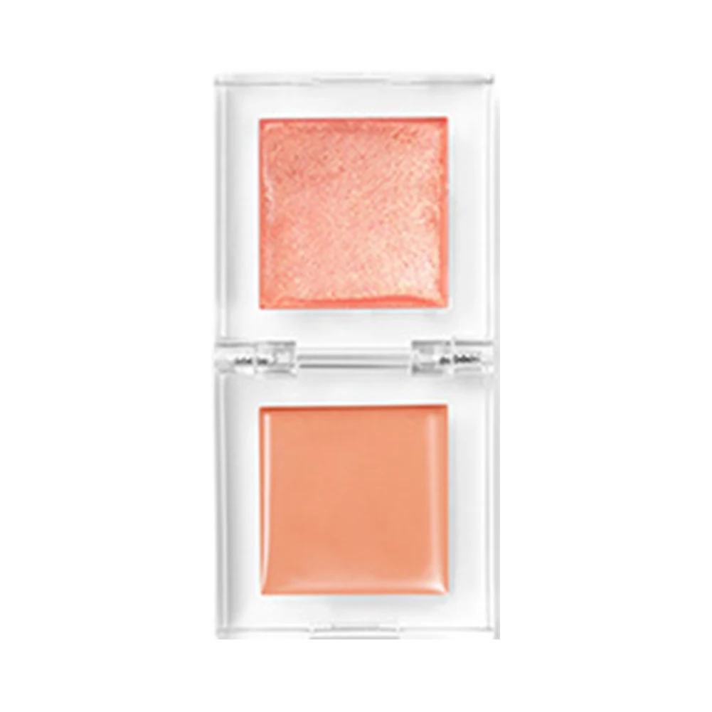 

2 в 1, стойкие к поту блестящие маленькие стойкие Румяна для макияжа лица