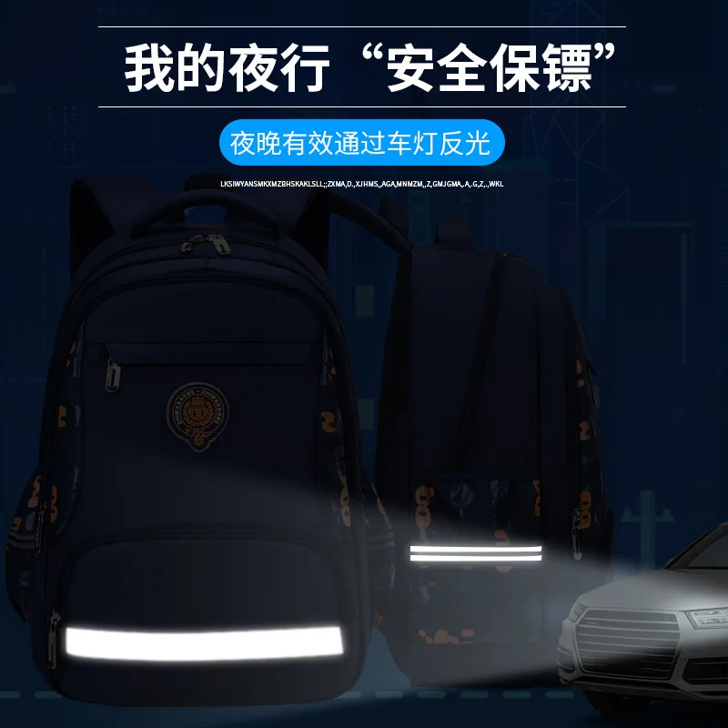 Kids Backpack Children's Casual School bag Light Breathable Orthopedic Waterproof Primary School Boys Large Schoolbag Backpacks