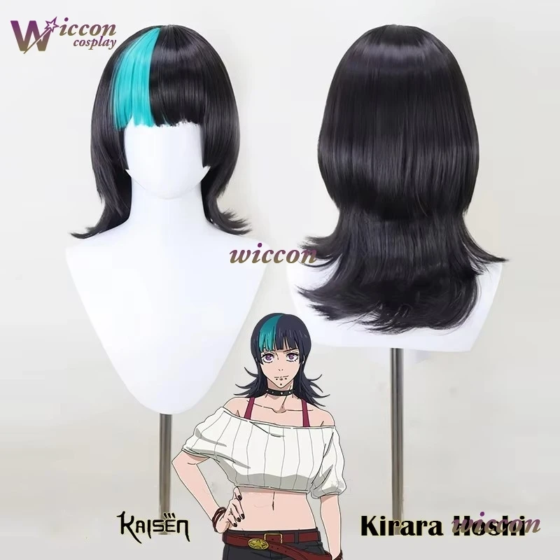 Фото Парик для косплея WuHU Anime Juju TsuKa Isen Kirara Hoshi, длинные черные волосы, термостойкий, для женщин, для карнавала Shimetsu Kaiyuu №1