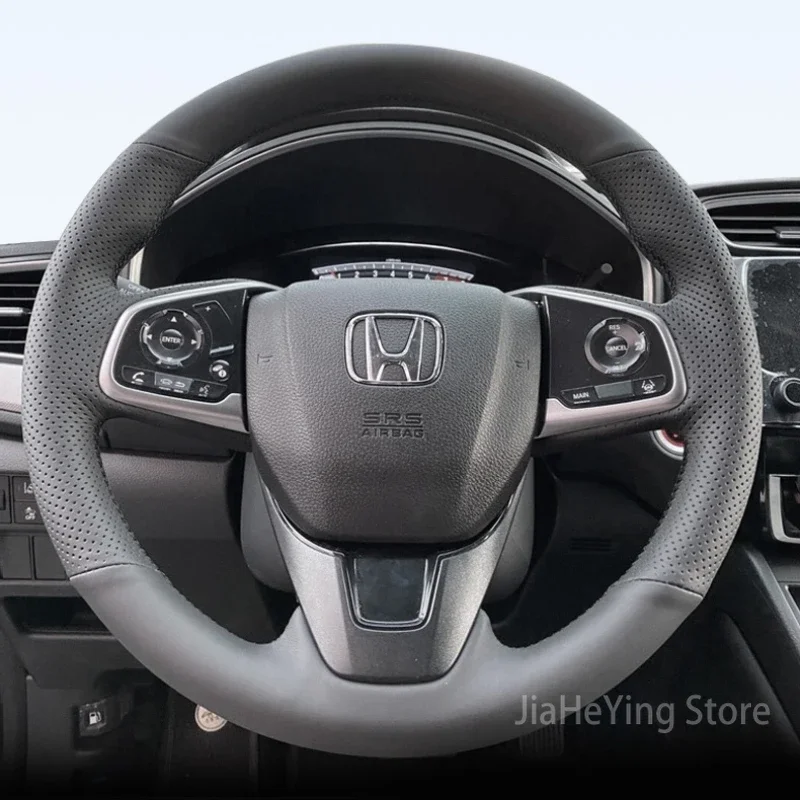 

Suitable for Honda CRV XRV BREEZE AVANCIER URV Accord Genuine Leatgher Hand-sewn Steering Wheel Cover Car Accessories