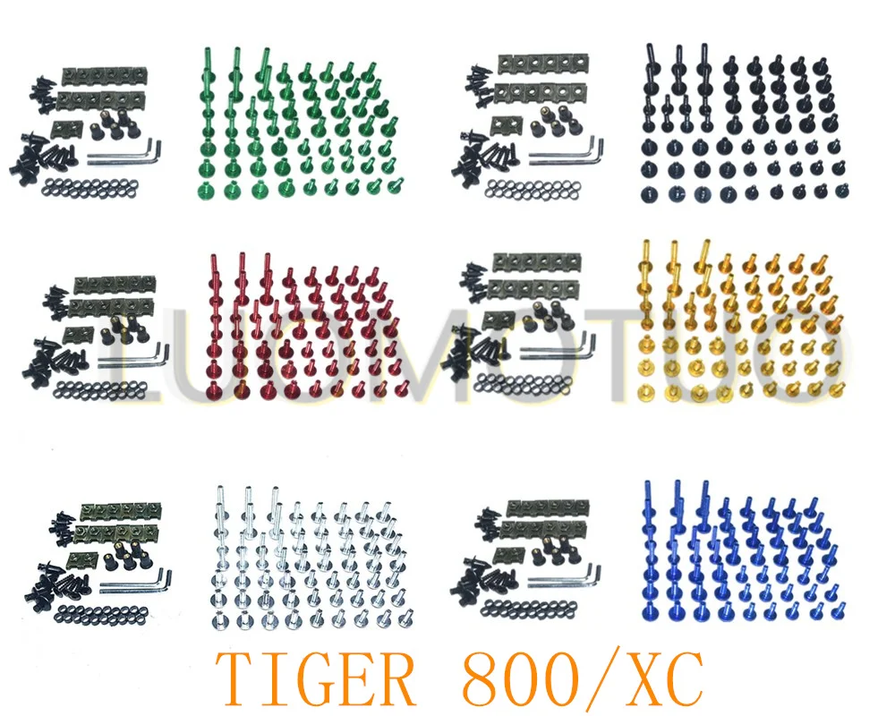 

Motorcycle Complete Fairing Bolts Kit Bodywork Screws For Fit TRIUMPH TIGER 800/XC 2011-2014