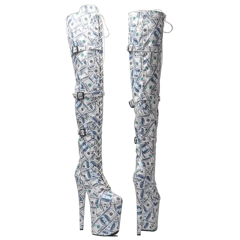 LAIJIANJINXIA/Новые женские сапоги выше колена на платформе из искусственной кожи с