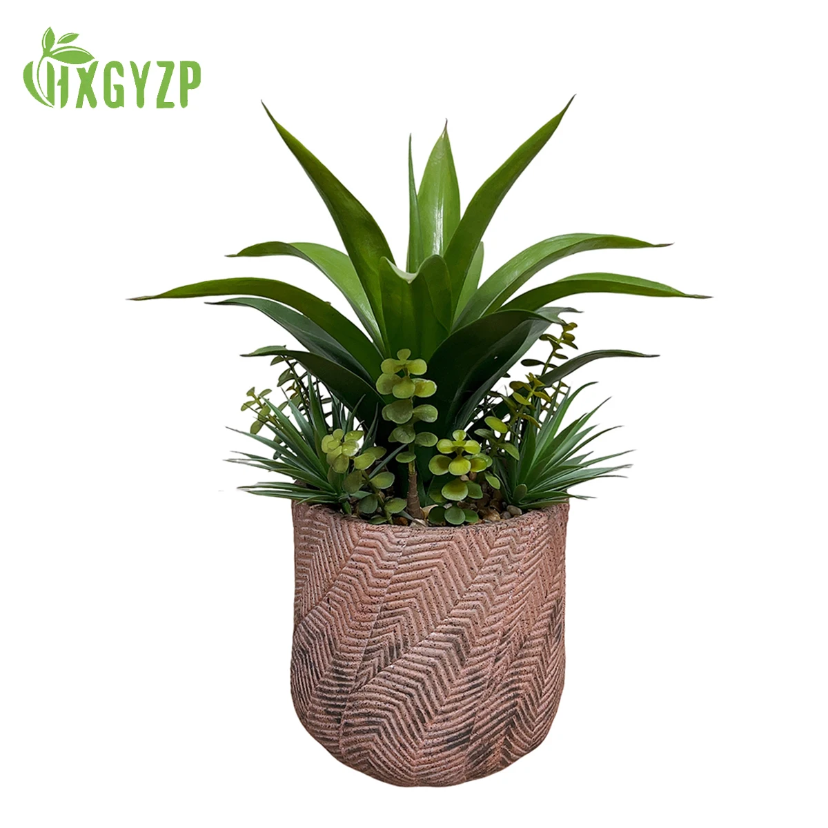 HXGYZP искусственные растения большой горшечный агав комбинация суккулентов